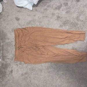 Aerie casual pants tan high rise bottoms